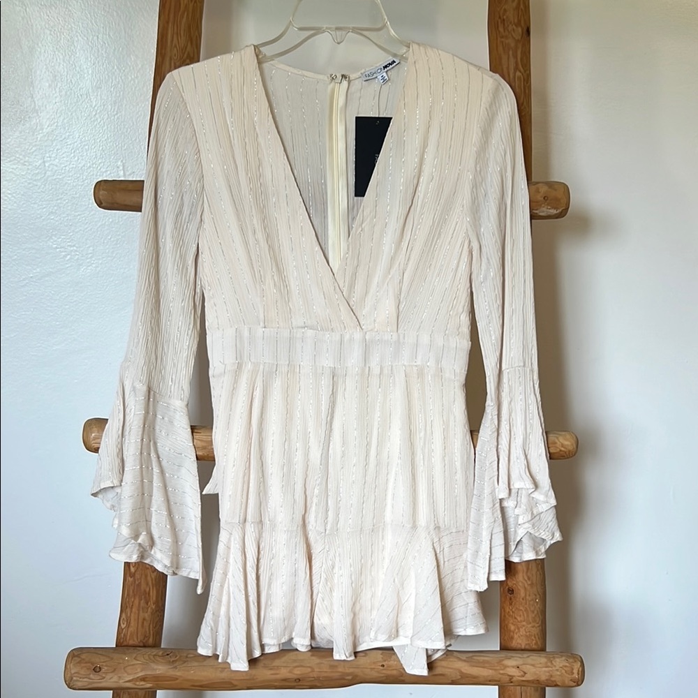 NWTs! Fashion Nova Cream Romper